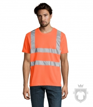 Camisetas Sols Mercure pro tallas grandes color Neon orange :: Ref: 404 Camisetas Sols Mercure pro tallas grandes color Neon orange :: Ref: 404