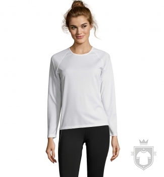 Camisetas Sols Sporty Manga Larga W color White :: Ref: 102 Camisetas Sols Sporty Manga Larga W color White :: Ref: 102