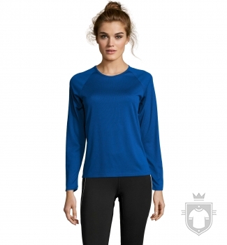 Camisetas Sols Sporty Manga Larga W color Royal Blue :: Ref: 241 Camisetas Sols Sporty Manga Larga W color Royal Blue :: Ref: 241