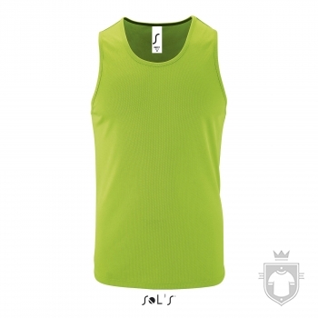 Camisetas Sols Sporty Tirantes color Neon green :: Ref: 286 Camisetas Sols Sporty Tirantes color Neon green :: Ref: 286