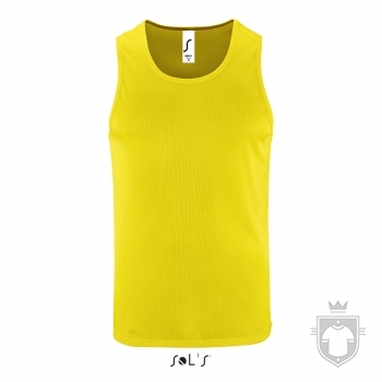 Camisetas Sols Sporty Tirantes color Yellow Neon :: Ref: 306 Camisetas Sols Sporty Tirantes color Yellow Neon :: Ref: 306