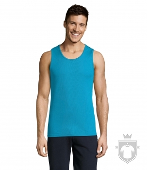 Camisetas Sols Sporty Tirantes color Aqua :: Ref: 321 Camisetas Sols Sporty Tirantes color Aqua :: Ref: 321