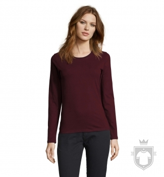 Camisetas Sols Imperial Manga Larga W color Oxblood :: Ref: 167 Camisetas Sols Imperial Manga Larga W color Oxblood :: Ref: 167
