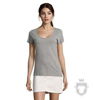 Camisetas Sols Metropolitan W color Grey Melange :: Ref: 350 Camisetas Sols Metropolitan W color Grey Melange :: Ref: 350