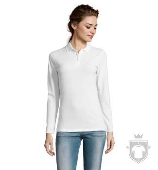 Polos Sols Perfect Manga Larga W color White :: Ref: 102 Polos Sols Perfect Manga Larga W color White :: Ref: 102