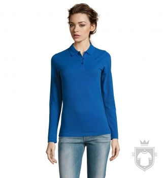 Polos Sols Perfect Manga Larga W color Royal Blue :: Ref: 241 Polos Sols Perfect Manga Larga W color Royal Blue :: Ref: 241