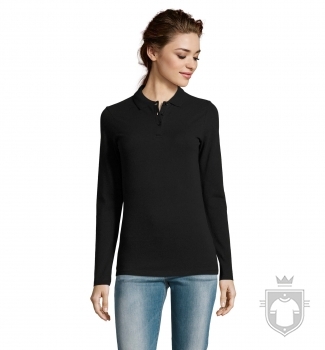 Polos Sols Perfect Manga Larga W color Black :: Ref: 312 Polos Sols Perfect Manga Larga W color Black :: Ref: 312