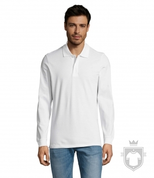 Polos Sols Perfect Manga Larga color White :: Ref: 102 Polos Sols Perfect Manga Larga color White :: Ref: 102