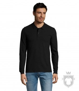Polos Sols Perfect Manga Larga color Black :: Ref: 312 Polos Sols Perfect Manga Larga color Black :: Ref: 312