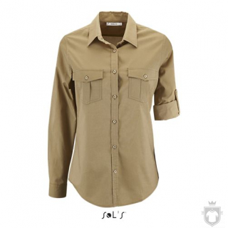 Camisas Sols Burma W color Castaño :: Ref: 111 Camisas Sols Burma W color Castaño :: Ref: 111