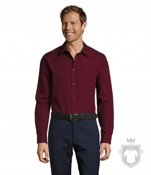 Camisas Sols Baltimore Fit color Medium burgundy :: Ref: 164 Camisas Sols Baltimore Fit color Medium burgundy :: Ref: 164