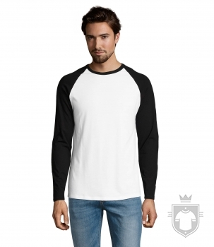 Camisetas Sols Funky Manga Larga color Blanco / Negro :: Ref: 109 Camisetas Sols Funky Manga Larga color Blanco / Negro :: Ref: 109