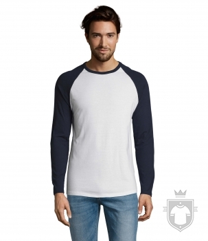 Camisetas Sols Funky Manga Larga color White - Navy :: Ref: 904 Camisetas Sols Funky Manga Larga color White - Navy :: Ref: 904