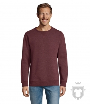 Sudaderas Sols Sully color Heather oxblood :: Ref: 148 Sudaderas Sols Sully color Heather oxblood :: Ref: 148