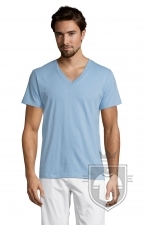Camisetas Sols Master cuello v color Sky Blue :: Ref: 220 Camisetas Sols Master cuello v color Sky Blue :: Ref: 220