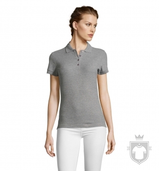 Polos Sols People 210 algodon w color Grey melange :: Ref: 360 Polos Sols People 210 algodon w color Grey melange :: Ref: 360