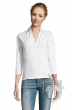 Polos Sols Panach manga 3/4 W color White :: Ref: 102 Polos Sols Panach manga 3/4 W color White :: Ref: 102