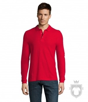 Polos Sols Winter manga larga 210 algodon color Red :: Ref: 145 Polos Sols Winter manga larga 210 algodon color Red :: Ref: 145
