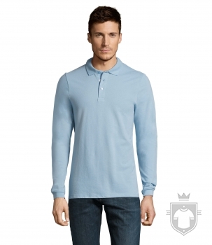 Polos Sols Winter manga larga 210 algodon color Sky Blue :: Ref: 200 Polos Sols Winter manga larga 210 algodon color Sky Blue :: Ref: 200