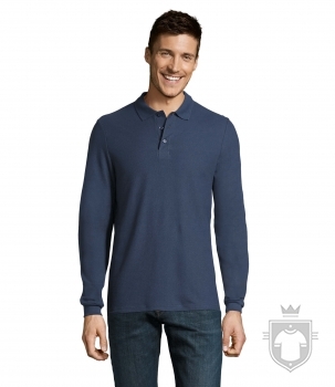 Polos Sols Winter manga larga 210 algodon color Denim :: Ref: 244 Polos Sols Winter manga larga 210 algodon color Denim :: Ref: 244