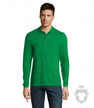 Polos Sols Winter manga larga 210 algodon color Kelly Green :: Ref: 272 Polos Sols Winter manga larga 210 algodon color Kelly Green :: Ref: 272