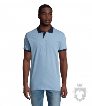 Polos Sols Prince color Sky blue / French navy :: Ref: 922 Polos Sols Prince color Sky blue / French navy :: Ref: 922