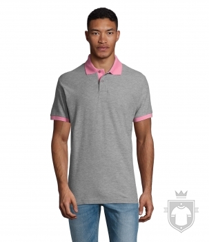 Polos Sols Prince color Grey melange / Orchid pink :: Ref: 923 Polos Sols Prince color Grey melange / Orchid pink :: Ref: 923