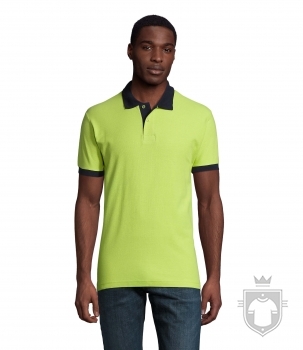 Polos Sols Prince color Apple green / French navy :: Ref: 924 Polos Sols Prince color Apple green / French navy :: Ref: 924