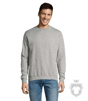 Sudaderas Sols Clasica new supreme color Grey Melange :: Ref: 350 Sudaderas Sols Clasica new supreme color Grey Melange :: Ref: 350
