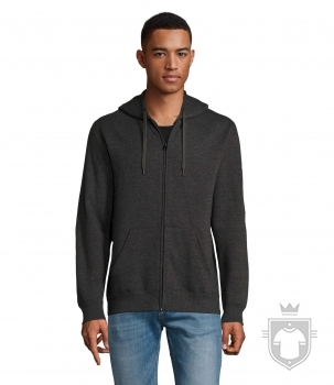 Sudaderas Sols Seven color Charcoal melange :: Ref: 348 Sudaderas Sols Seven color Charcoal melange :: Ref: 348