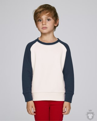Sudaderas Stanley/Stella Scouts Contrast Kids color Vintage White/Navy :: Ref: C880 Sudaderas Stanley/Stella Scouts Contrast Kids color Vintage White/Navy :: Ref: C880