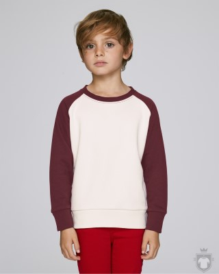 Sudaderas Stanley/Stella Scouts Contrast Kids color Vintage White/Burgundy :: Ref: C882 Sudaderas Stanley/Stella Scouts Contrast Kids color Vintage White/Burgundy :: Ref: C882