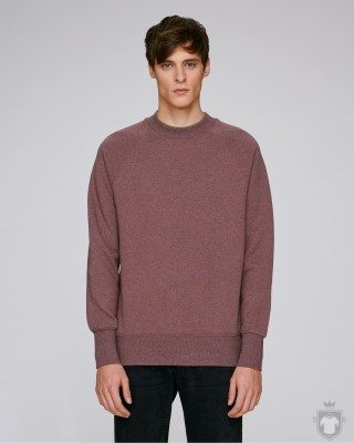 Sudaderas Stanley/Stella Trusts SH color Black Heather Cranberry :: Ref: C589 Sudaderas Stanley/Stella Trusts SH color Black Heather Cranberry :: Ref: C589