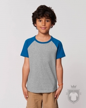 Camisetas Stanley/Stella Mini Catcher H color Heather Grey/Royal Blue :: Ref: C969 Camisetas Stanley/Stella Mini Catcher H color Heather Grey/Royal Blue :: Ref: C969