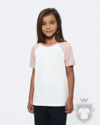 Camisetas Stanley/Stella Mini Jump K color White/Cream heather Pink/Flamingo Pink :: Ref: C994 Camisetas Stanley/Stella Mini Jump K color White/Cream heather Pink/Flamingo Pink :: Ref: C994