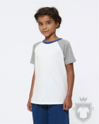 Camisetas Stanley/Stella Mini Jump K color White/Heather Grey/MH Royal Blue :: Ref: C998 Camisetas Stanley/Stella Mini Jump K color White/Heather Grey/MH Royal Blue :: Ref: C998