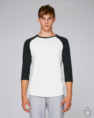 Camisetas Stanley/Stella Baseball color White/Black :: Ref: C895 Camisetas Stanley/Stella Baseball color White/Black :: Ref: C895