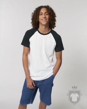Camisetas Stanley/Stella Catcher color White/Black :: Ref: C895 Camisetas Stanley/Stella Catcher color White/Black :: Ref: C895