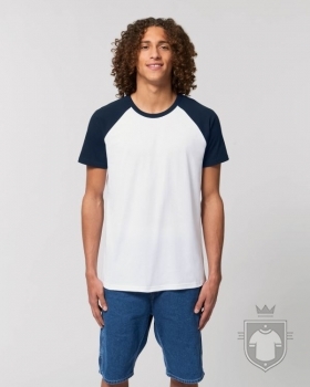 Camisetas Stanley/Stella Catcher color White/French Navy :: Ref: C966 Camisetas Stanley/Stella Catcher color White/French Navy :: Ref: C966