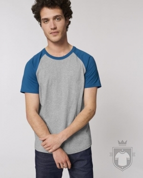 Camisetas Stanley/Stella Catcher Heather color Heather Grey/Royal Blue :: Ref: C969 Camisetas Stanley/Stella Catcher Heather color Heather Grey/Royal Blue :: Ref: C969