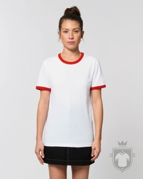 Camisetas Stanley/Stella Ringer color White/Bright Red :: Ref: C967 Camisetas Stanley/Stella Ringer color White/Bright Red :: Ref: C967