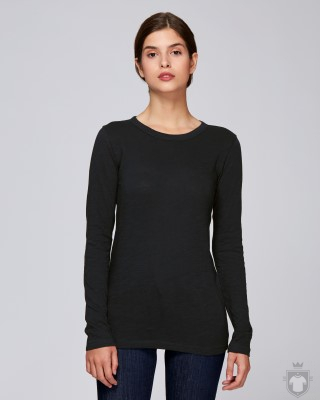 Camisetas Stanley/Stella Flatters Slub W color Black :: Ref: C002 Camisetas Stanley/Stella Flatters Slub W color Black :: Ref: C002