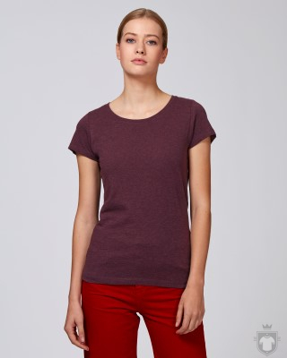 Camisetas Stanley/Stella Wants SH W color Heather Grape Red :: Ref: C664 Camisetas Stanley/Stella Wants SH W color Heather Grape Red :: Ref: C664