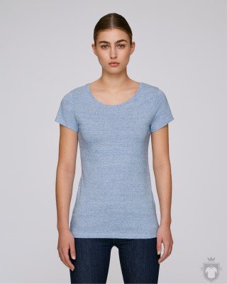 Camisetas Stanley/Stella Wants SH W color Cream Heather Blue :: Ref: C681 Camisetas Stanley/Stella Wants SH W color Cream Heather Blue :: Ref: C681