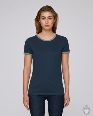 Camisetas Stanley/Stella Returns W color Navy/Mid Heather Grey :: Ref: C850 Camisetas Stanley/Stella Returns W color Navy/Mid Heather Grey :: Ref: C850
