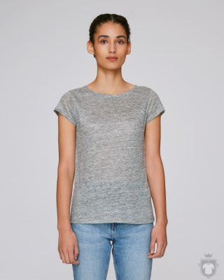 Camisetas Stanley/Stella Glows Linen SH W color Linen Mid Heather Grey :: Ref: C694 Camisetas Stanley/Stella Glows Linen SH W color Linen Mid Heather Grey :: Ref: C694