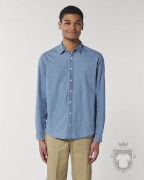 Camisas Stanley/Stella Innovates Denim color Light Indigo Denim :: Ref: C570 Camisas Stanley/Stella Innovates Denim color Light Indigo Denim :: Ref: C570