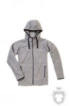 Polares Stedman Active Power Fleece Jacket color Grey Heather :: Ref: GYH Polares Stedman Active Power Fleece Jacket color Grey Heather :: Ref: GYH