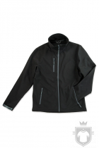 Softshell Stedman Active Softest Shell Jacket color Black Opal :: Ref: BLO Softshell Stedman Active Softest Shell Jacket color Black Opal :: Ref: BLO