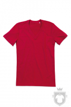 Camisetas Stedman James Organic V color Pepper Red :: Ref: PER Camisetas Stedman James Organic V color Pepper Red :: Ref: PER